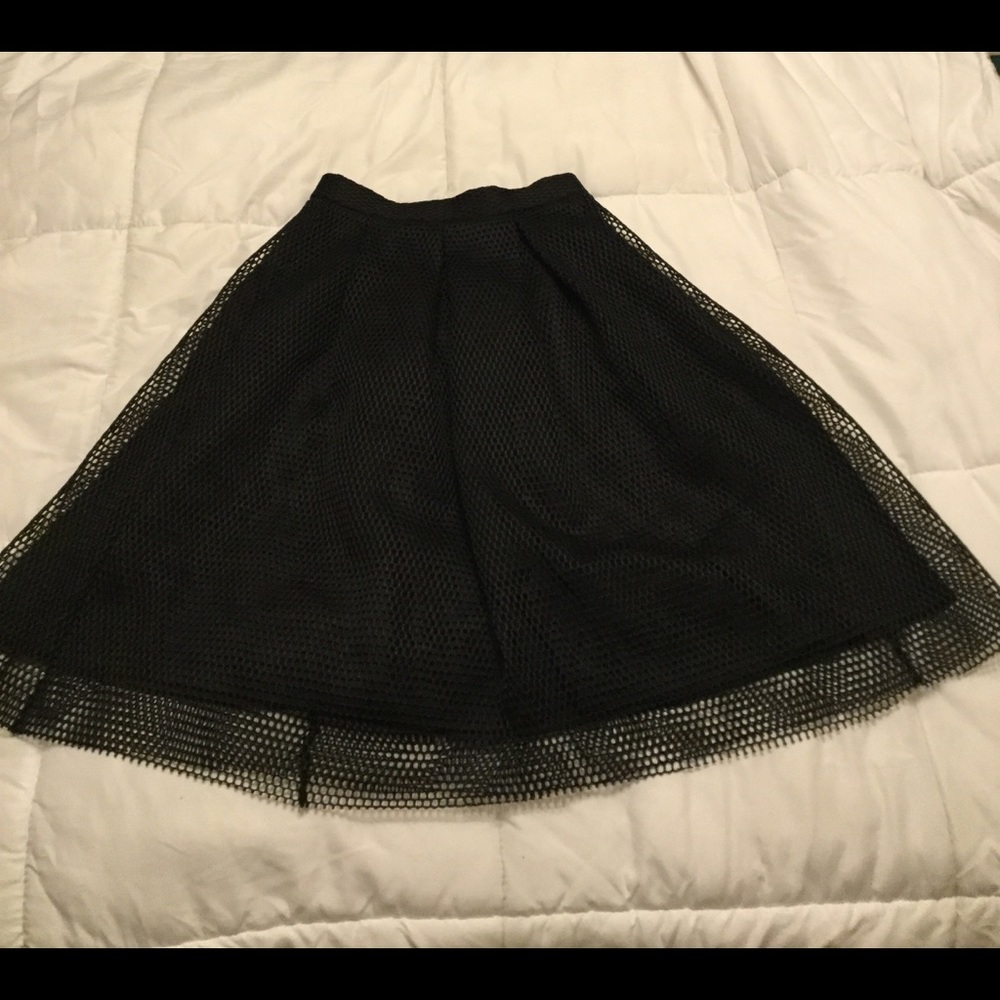 Knee-length black Forever 21 skirt NWT